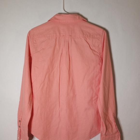 American Eagle coral button up size 4 - Picture 6 of 9